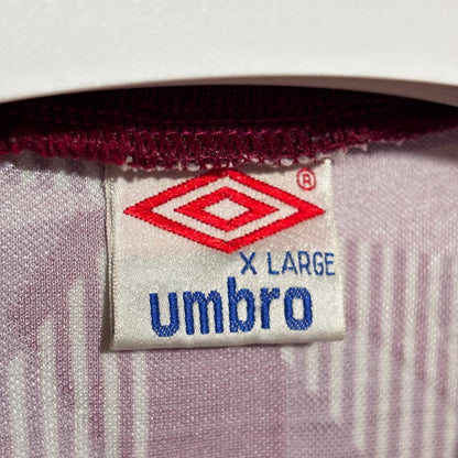 Camiseta de fútbol vintage selección de Letonia 1991-1992 local Umbro