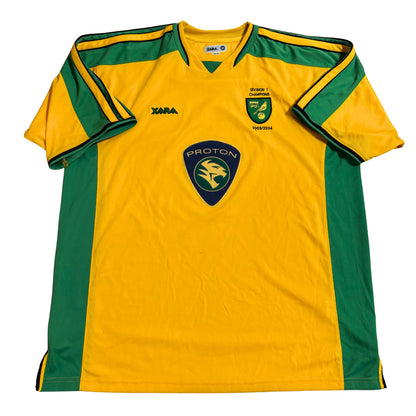 norwich-city-home-jersey-2003-2004-2005-football-shirt-xara-camiseta-futbol-