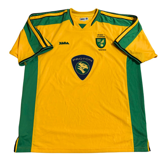 norwich-city-home-jersey-2003-2004-2005-football-shirt-xara-camiseta-futbol-