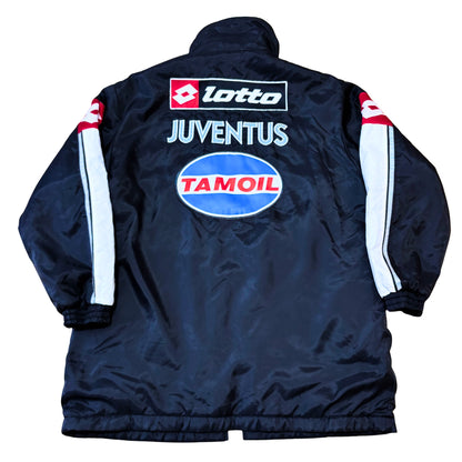 pappagallo juventus lotto benchcoat 2002 2003 abrigo black nero tamoil