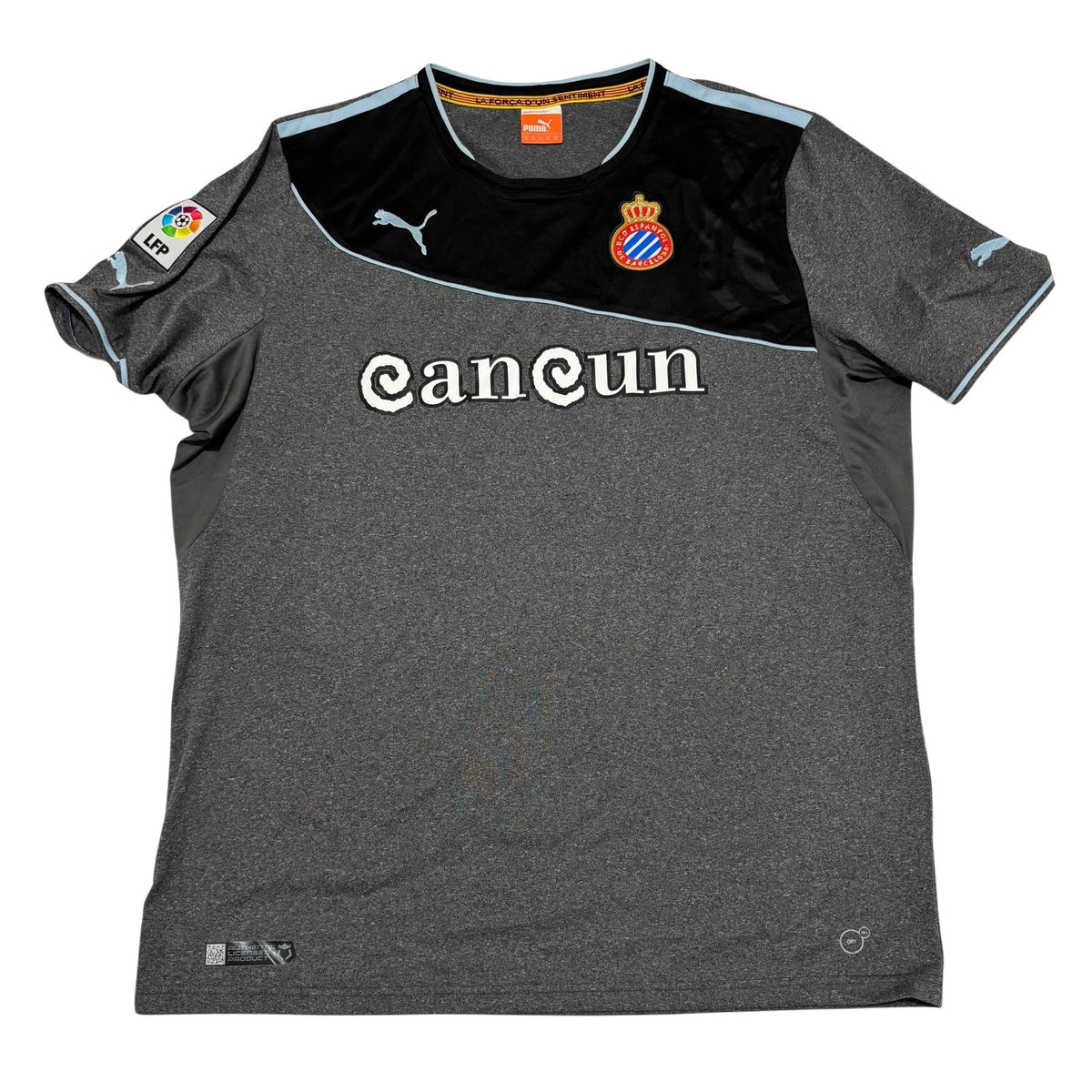 rcd-espanyol-español-camiseta-futbol-segunda-alternativa-visitante-2013-2014-puma-cancun-gris-