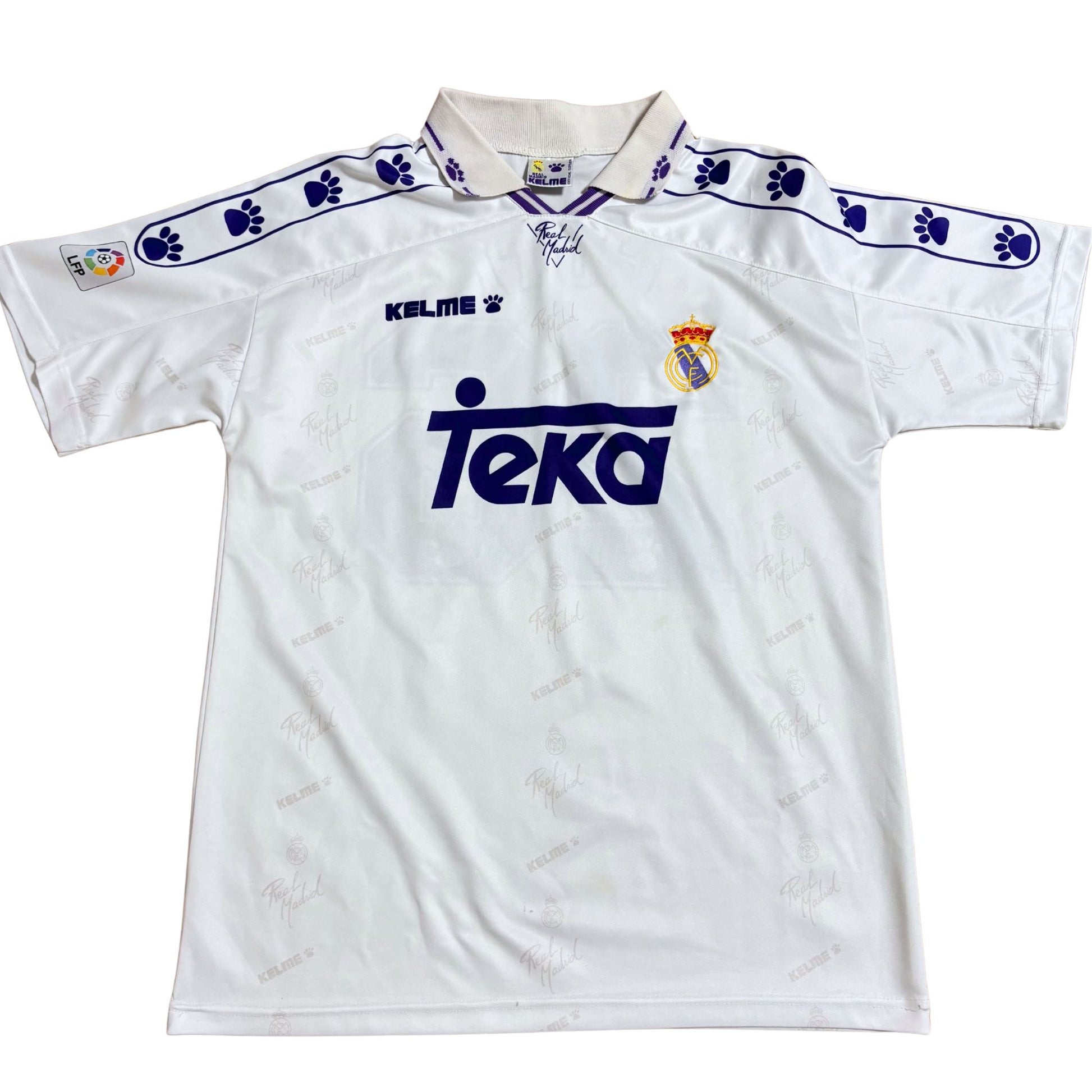 real madrid kelme guti 1994 1995 1996 home sihrt football