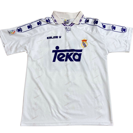 real madrid kelme guti 1994 1995 1996 home sihrt football