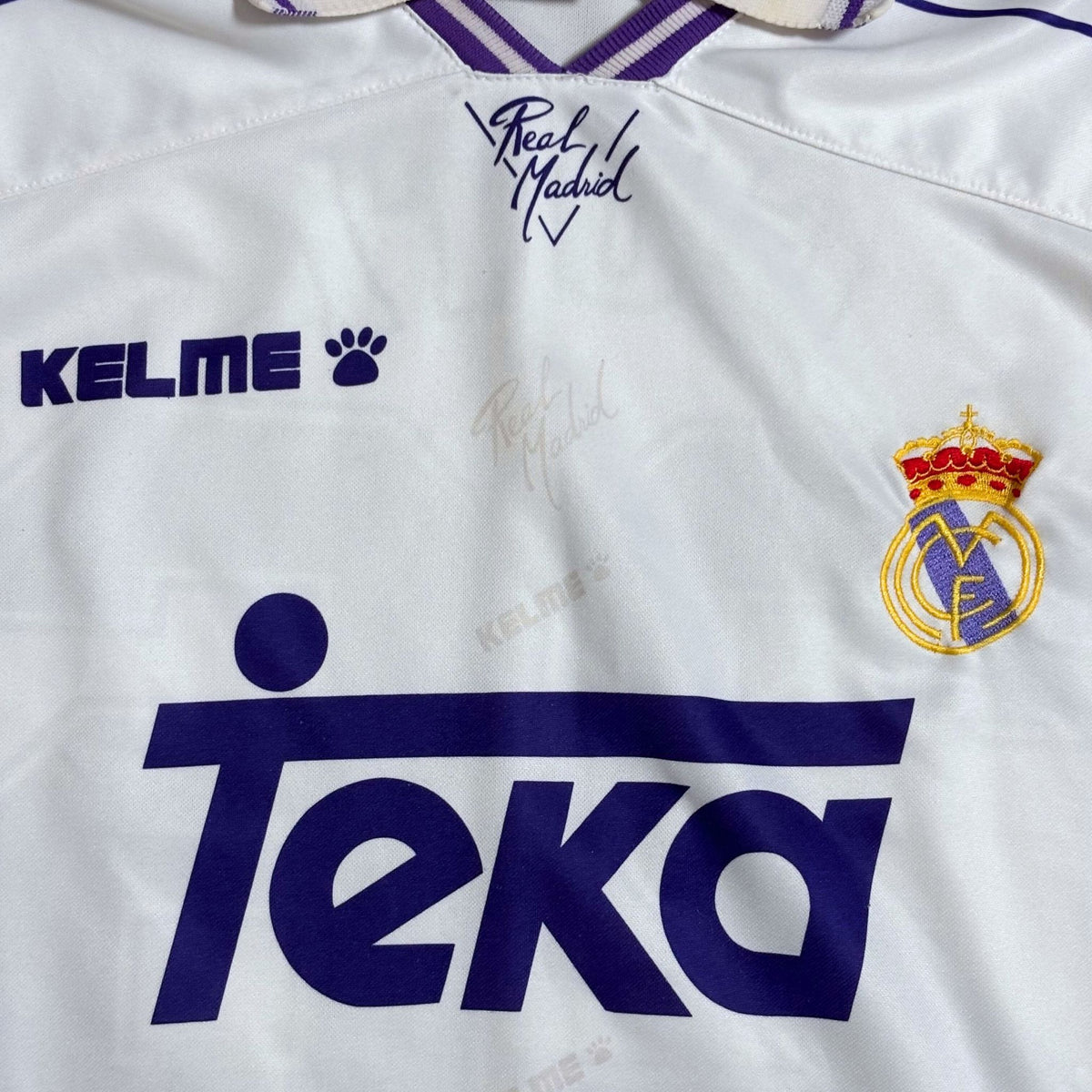 real madrid kelme guti 1994 1995 1996 home sihrt football