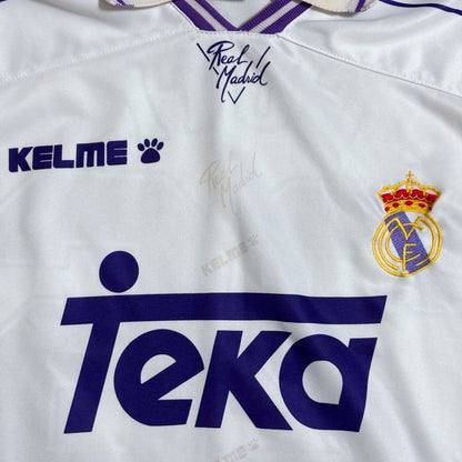 real madrid kelme guti 1994 1995 1996 home sihrt football