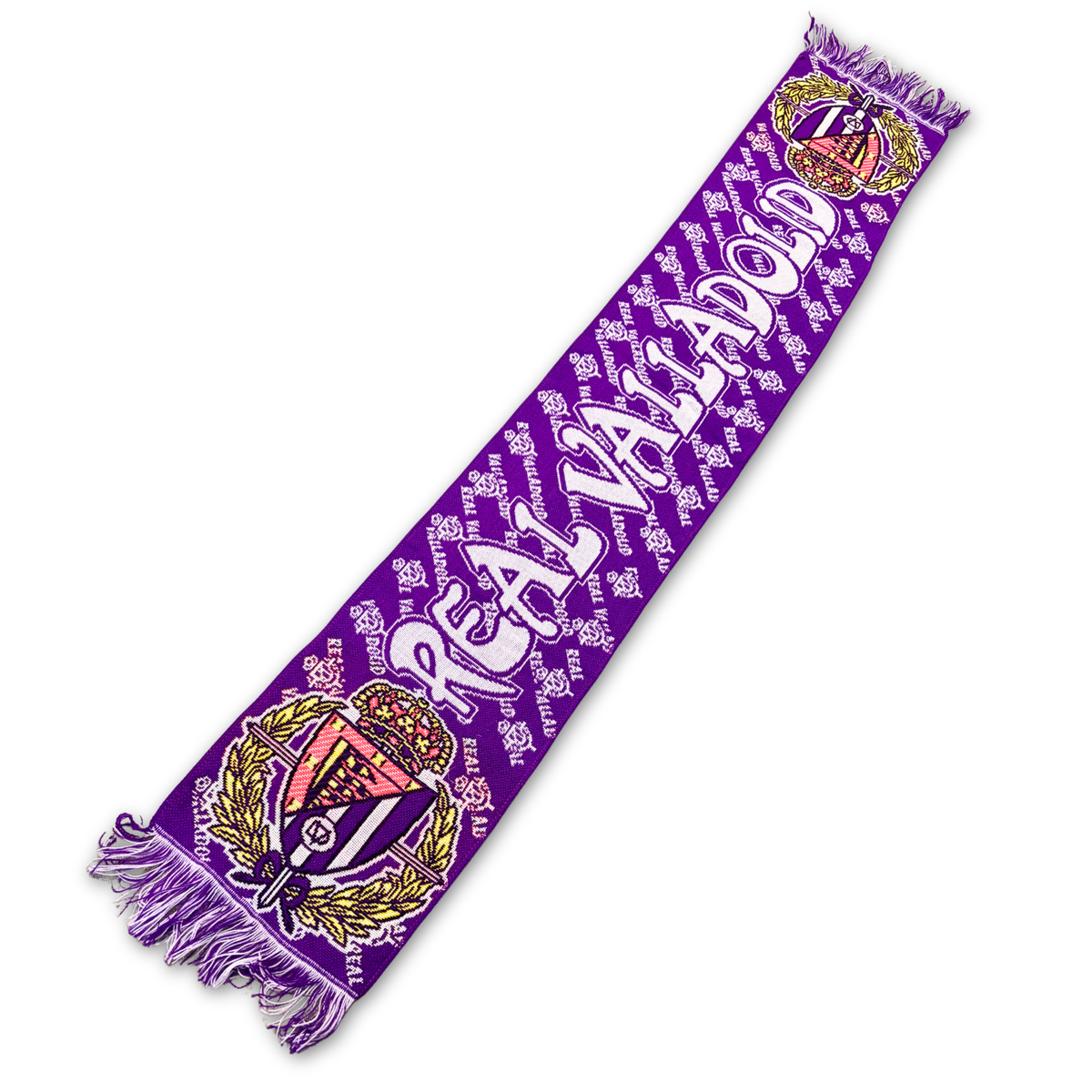Bufanda de fútbol vintage Real Valladolid años 90 morada