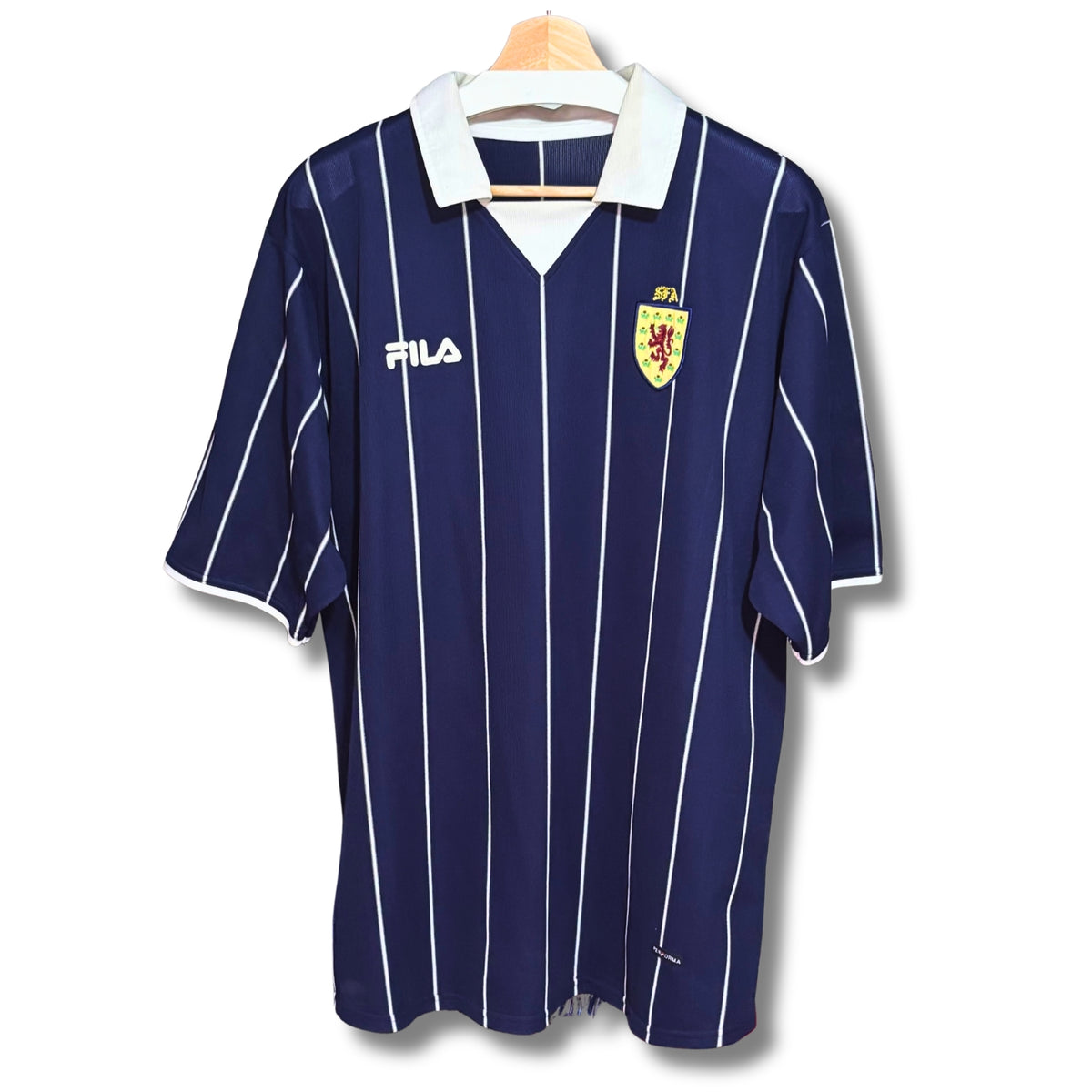Camiseta de fútbol vintage selección de Escocia 2002-2003 local Fila