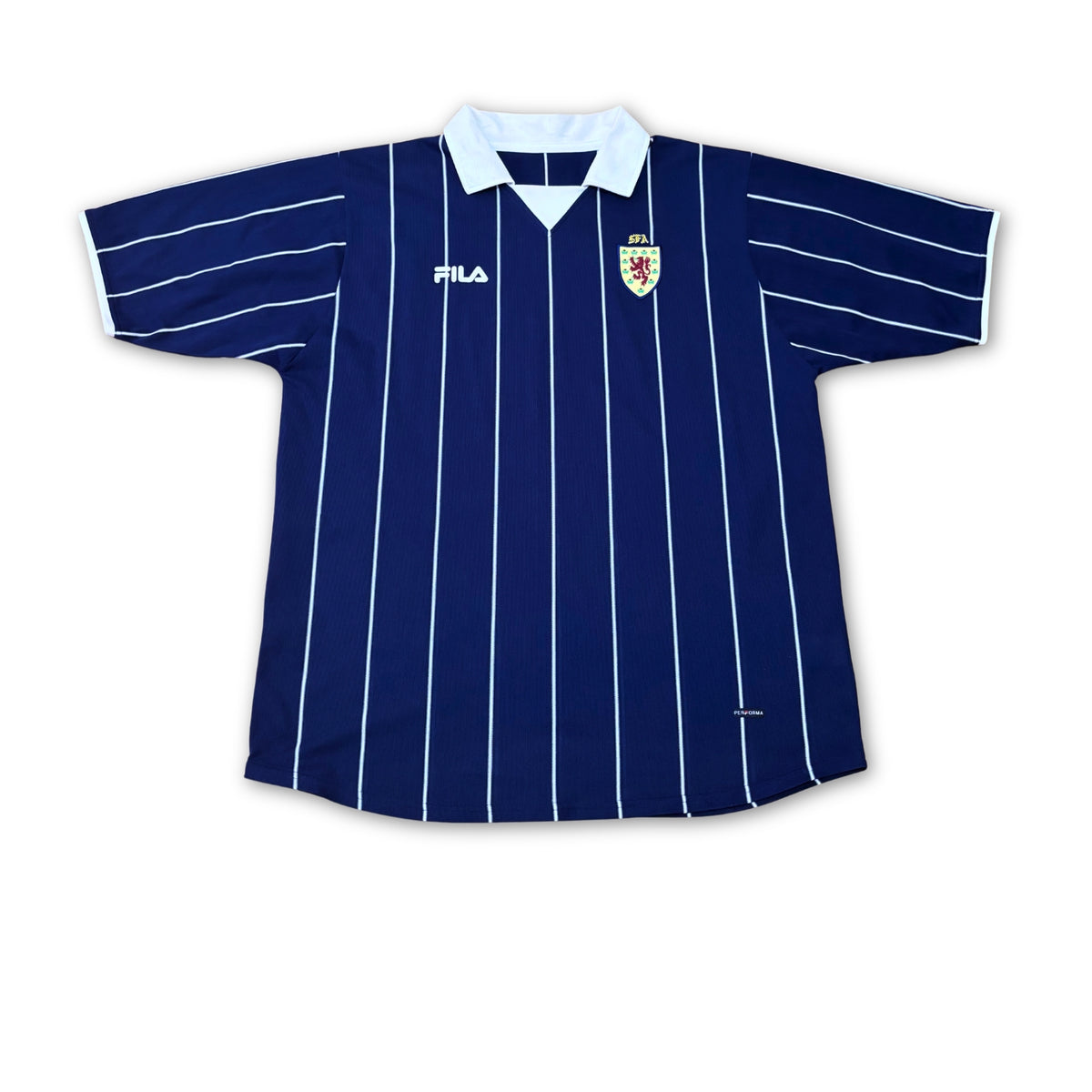 Camiseta de fútbol vintage selección de Escocia 2002-2003 local Fila