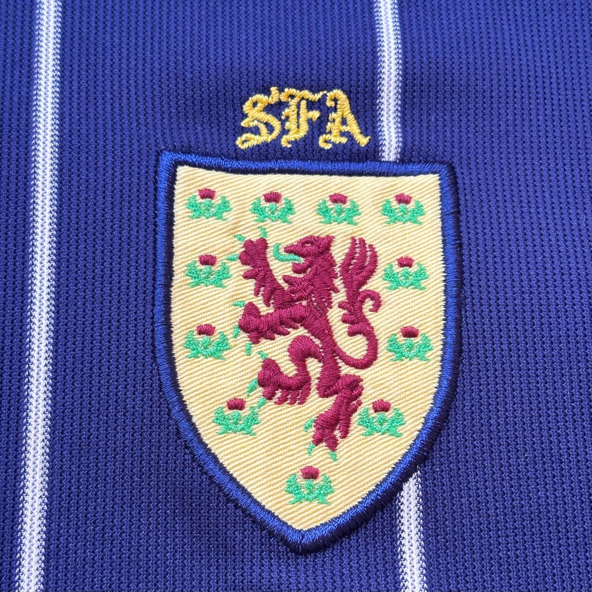 Camiseta de fútbol vintage selección de Escocia 2002-2003 local Fila
