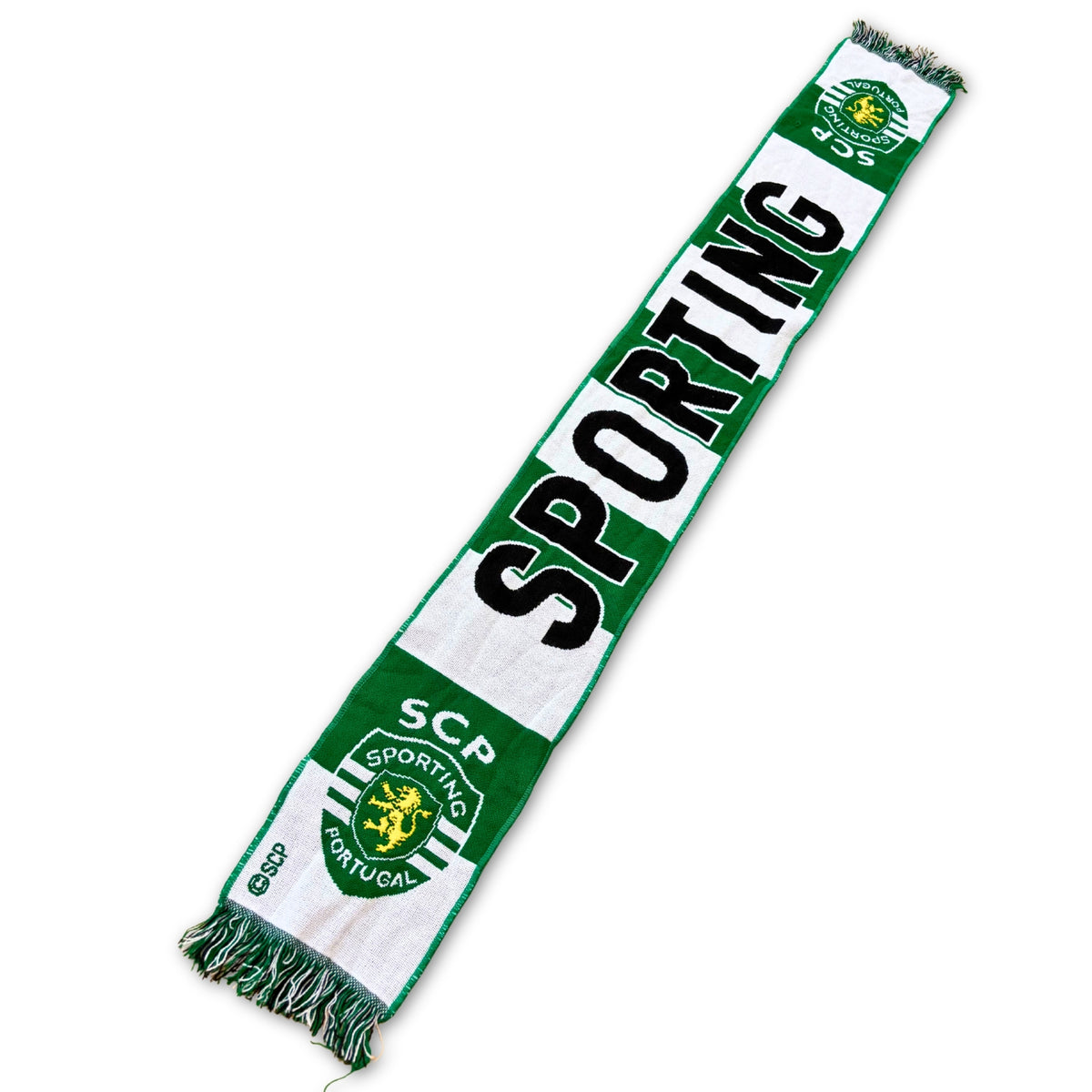 Bufanda Sporting CP - Oficial Franjas Verde Blanco