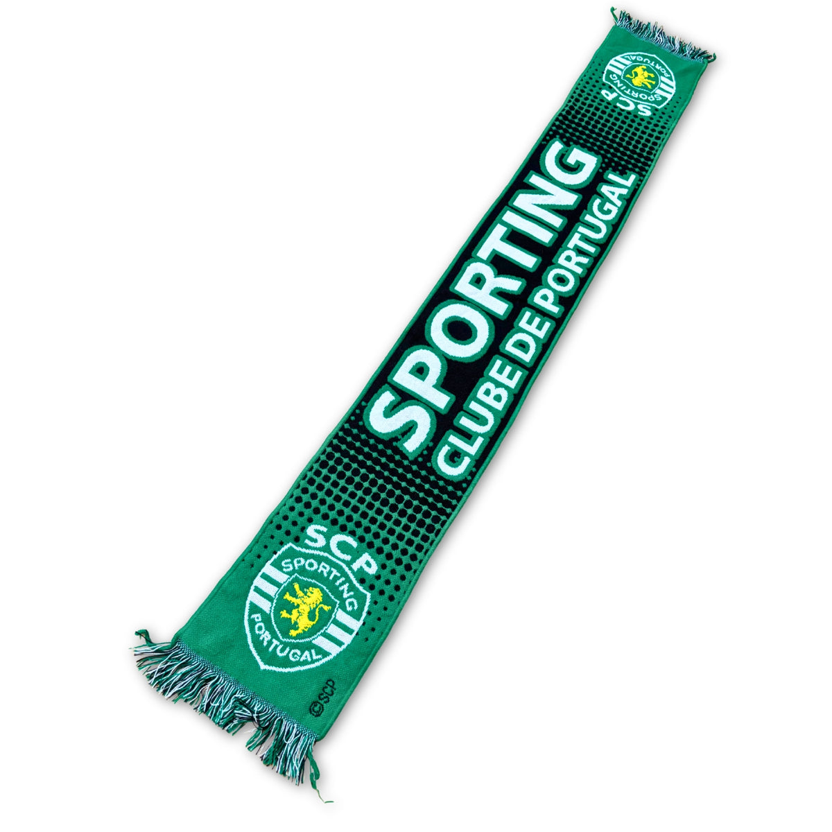 Bufanda Sporting Clube - colores degradados