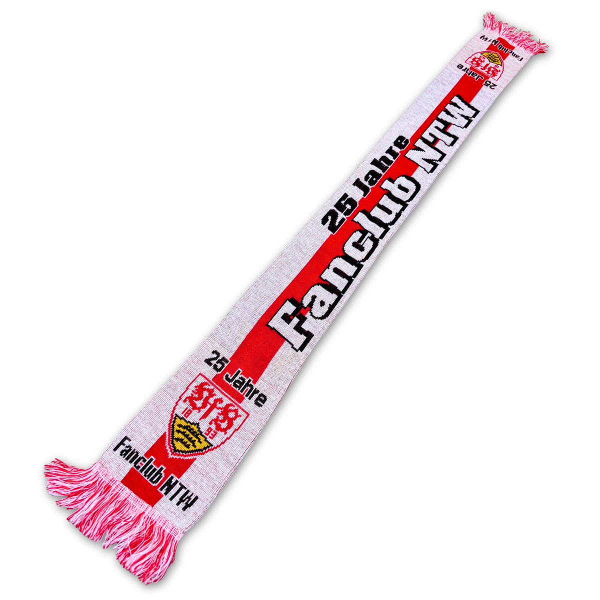 Bufanda de fútbol VfB Stuttgart Fanclub NTW 25 aniversario