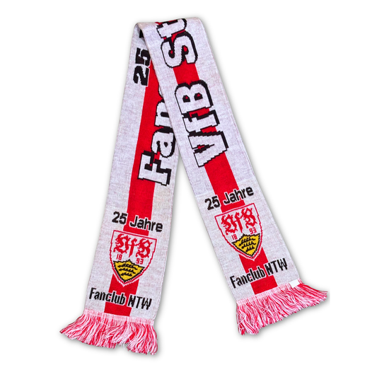 Bufanda de fútbol VfB Stuttgart Fanclub NTW 25 aniversario