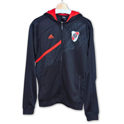 Sudadera de fútbol River Plate 2008-2009 Adidas con capucha