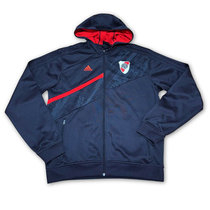 Sudadera de fútbol River Plate 2008-2009 Adidas con capucha