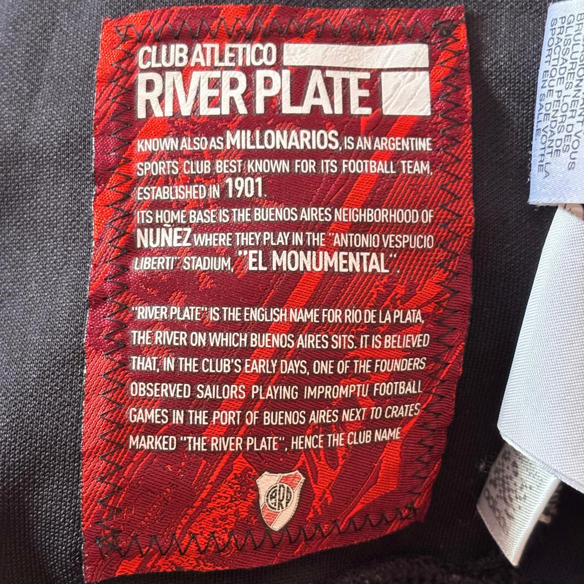 Sudadera de fútbol River Plate 2008-2009 Adidas con capucha