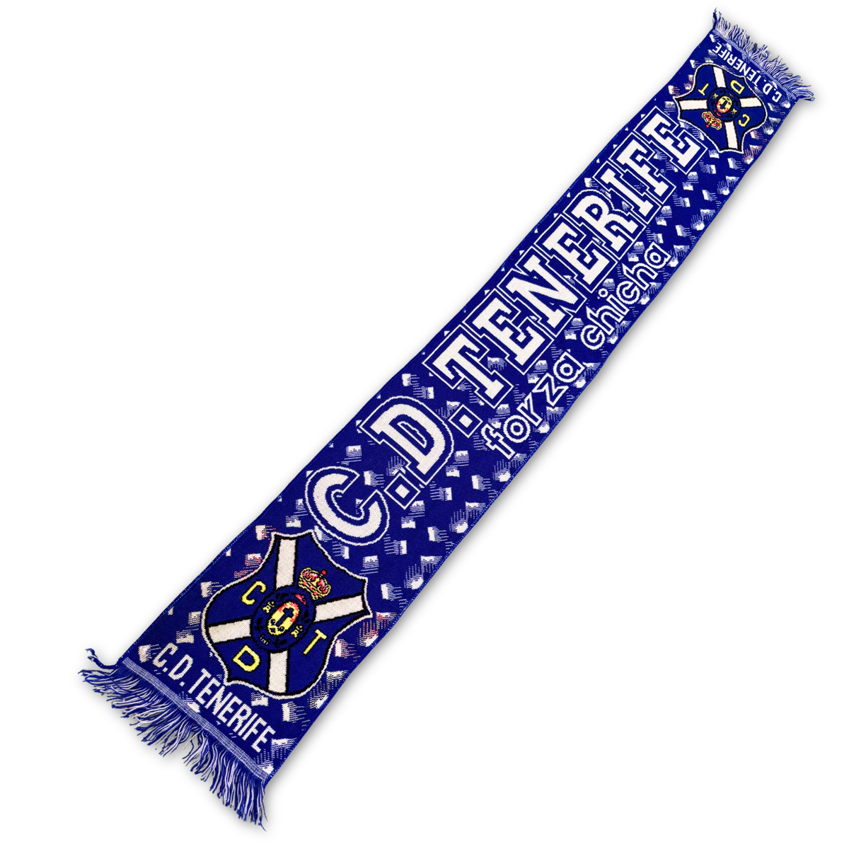 Bufanda de fútbol vintage CD Tenerife forza chicha